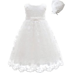 Lace Dbskjole med Blomster 