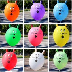 12" (30 cm) kaninformet latexballon  7 stk