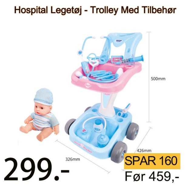 Hospital Legetj - Trolley Med Tilbehr