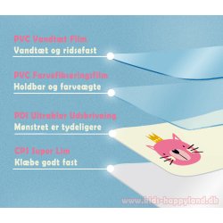 Navnemrket - klistermrker til ting  (50stk)