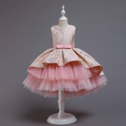 Festkjoler - Fluffy Blomst - Lyserd