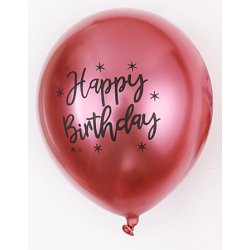 12'' (30 cm) Metal-kromballoner til f�dselsdagen�(7stk)