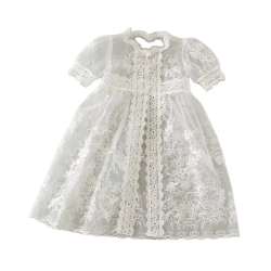 Vintage blonde blomster dbskjole - Htte og Overfrakke