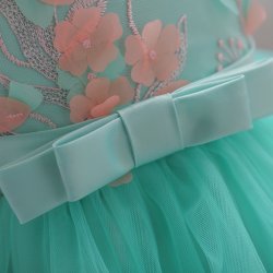 Baby FestKjole med kronblade - Grn