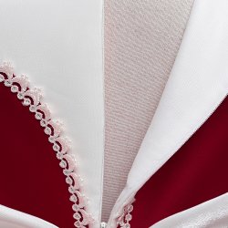 Klassisk Blomstret Festkjole til Brn/Pige - Rd/Hvid