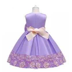 Puffy Festkjole - Lilla