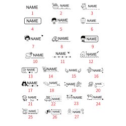  Navnestempel til tj, tinge for brn