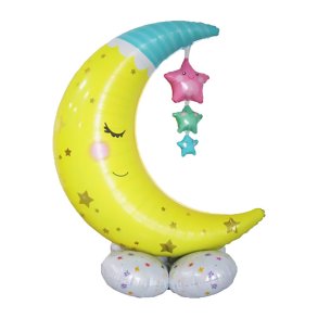 48'' (120CM)Kmpe selvstende mne folieballoner med base