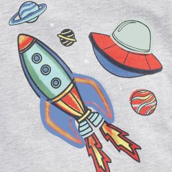 T-shirt med tryk - Space