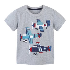 T-shirt med tryk - Flyvemaskine