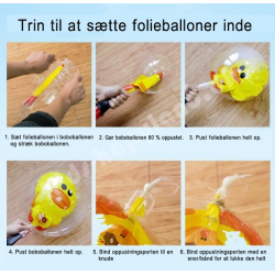 24'' (60CM) 4D gennemsigtig  bobo  (Dobbelt Bubble ) ballon-bamse