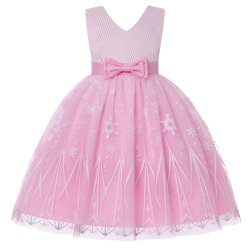 Festkjoler - Blonder med sne -pink