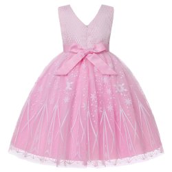 Festkjoler - Blonder med sne -pink