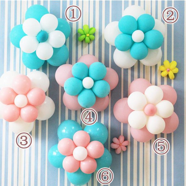 Blomster Ballon Clips 11 i 1