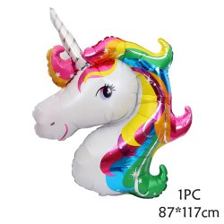 Folieballon Enhj�rning 87x117CM