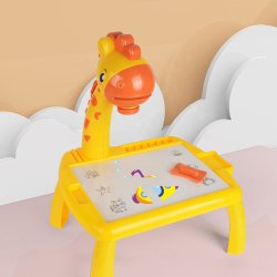 Giraffe Projektionstegning Bord Med Musik