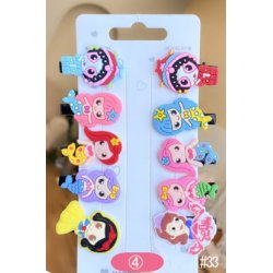 H�rsp�nder med s�de m�nstre - 10 stk