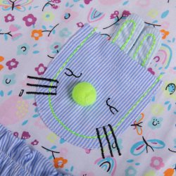 B�rne kjole med tryk - Kanin