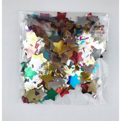 Konfetti Metallisk Blandede Stjerner