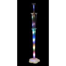 LED Ballonstativ til 7 balloner -Blommebund