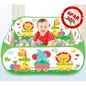 Legeplads til smbrn med 40 stk poolbolde