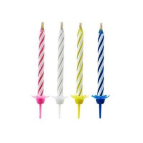 Magiske fdselsdagslys 4 farver, 6 cm