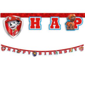 Paw Patrol Fdselsdags Banner