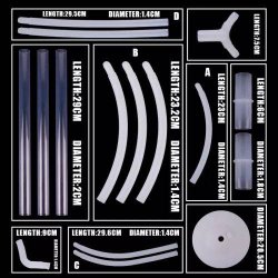 Ballonstativ Hjerte Dekoration 144 cm