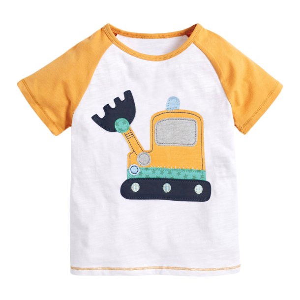 T-shirt med tryk - Bulldozer