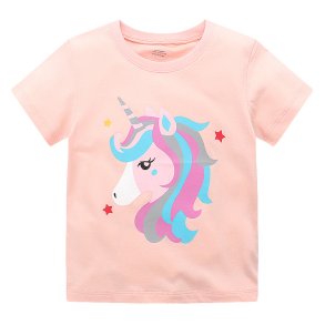 T-shirt med tryk - enhj�rning