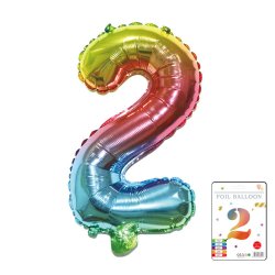 Tal Folieballon Regnbue