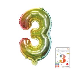 Tal Folieballon Regnbue