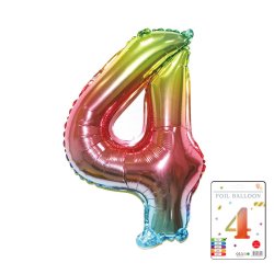 Tal Folieballon Regnbue