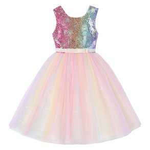 WAC Mesh Festkjole - Pailletter