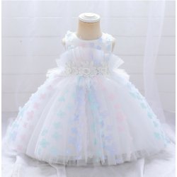 Patchwork Kjole Med Ydeevne Perler - Hvid