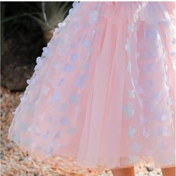 Patchwork Kjole Med Ydeevne Perler - Lyserd