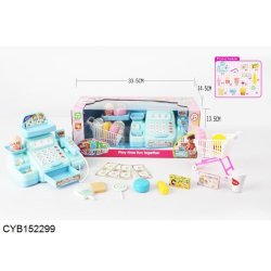 Kasseapparat med lys og lyd