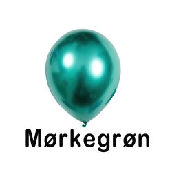 12&Prime; (30cm) Metallic krom balloner (7 stk)