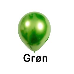 12&Prime; (30cm) Metallic krom balloner (7 stk)