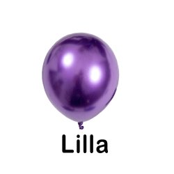 12&Prime; (30cm) Metallic krom balloner (7 stk)