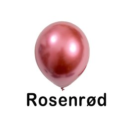 12&Prime; (30cm) Metallic krom balloner (7 stk)