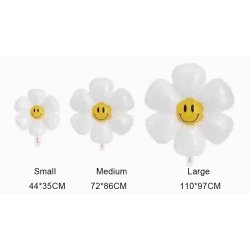 Tusindfryd Folieballon Hvid